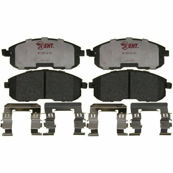 R/M Brakes BRAKE PADS OEM OE Replacement Hybrid Technology Includes Mounting Hardware EHT815H